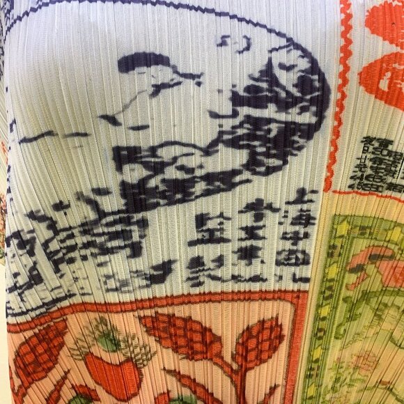 MB Oasis Asian Print Pleated Maxi Dress, One Size - Picture 4 of 7